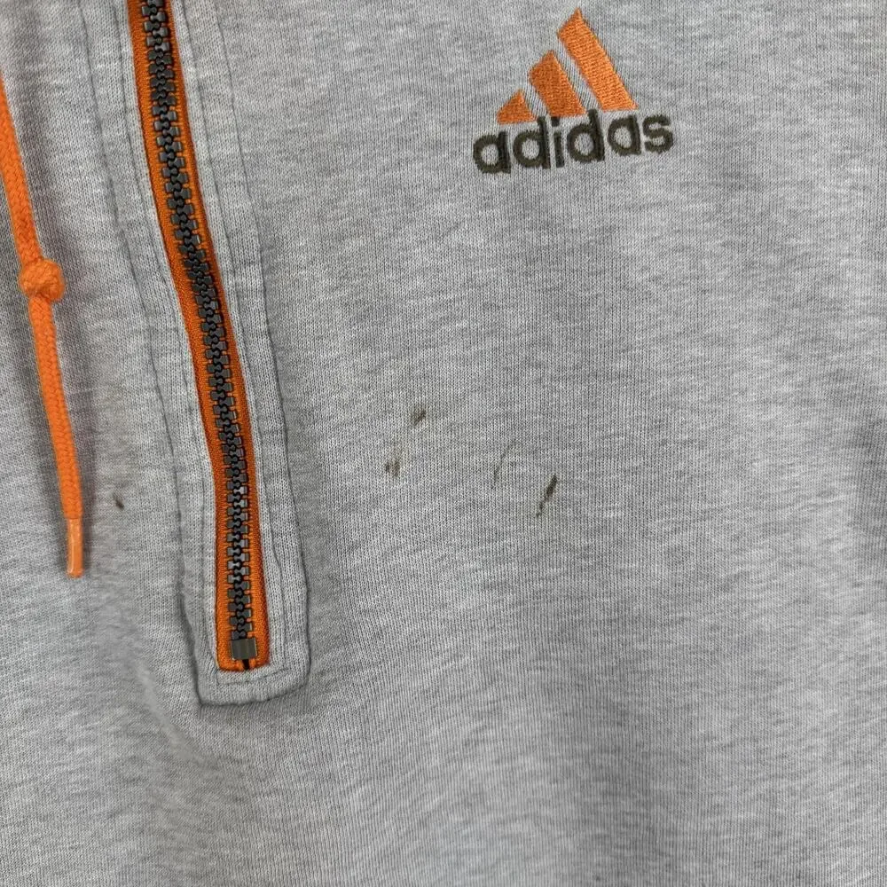 Vintage Adidas Tennessee Volunteers Jacket Mens XL Gray Orange Reversible NCAA